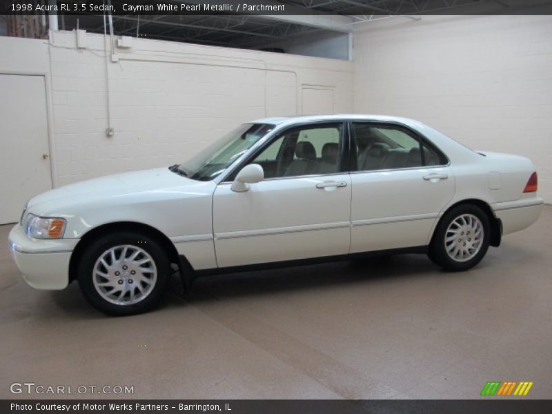 Cayman White Pearl Metallic / Parchment 1998 Acura RL 3.5 Sedan