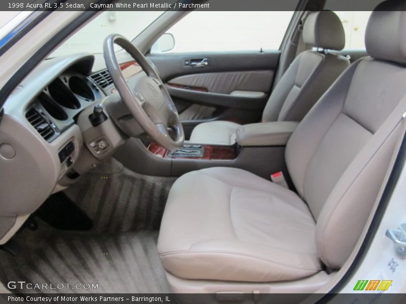 Cayman White Pearl Metallic / Parchment 1998 Acura RL 3.5 Sedan