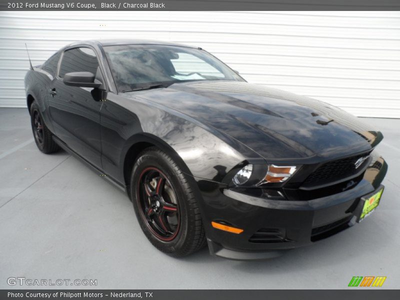 Black / Charcoal Black 2012 Ford Mustang V6 Coupe