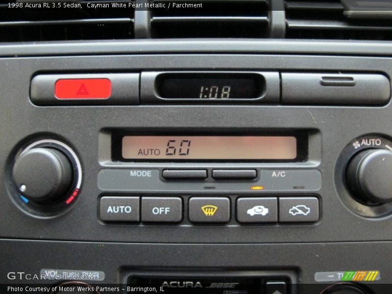 Cayman White Pearl Metallic / Parchment 1998 Acura RL 3.5 Sedan