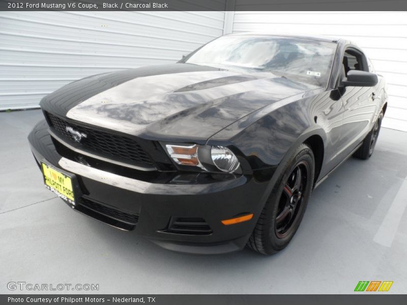 Black / Charcoal Black 2012 Ford Mustang V6 Coupe