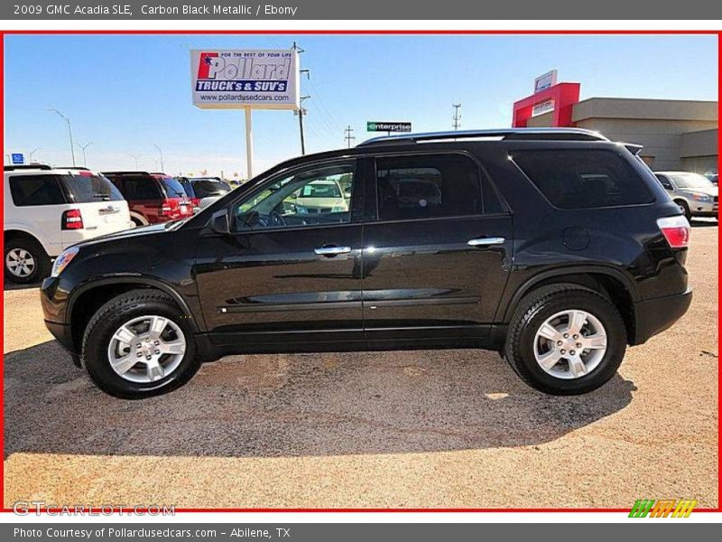 Carbon Black Metallic / Ebony 2009 GMC Acadia SLE