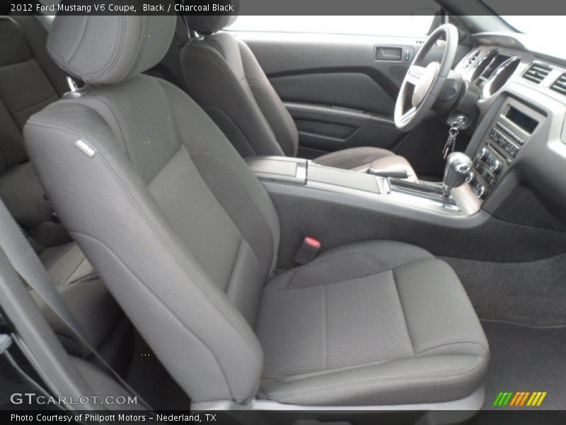 Front Seat of 2012 Mustang V6 Coupe