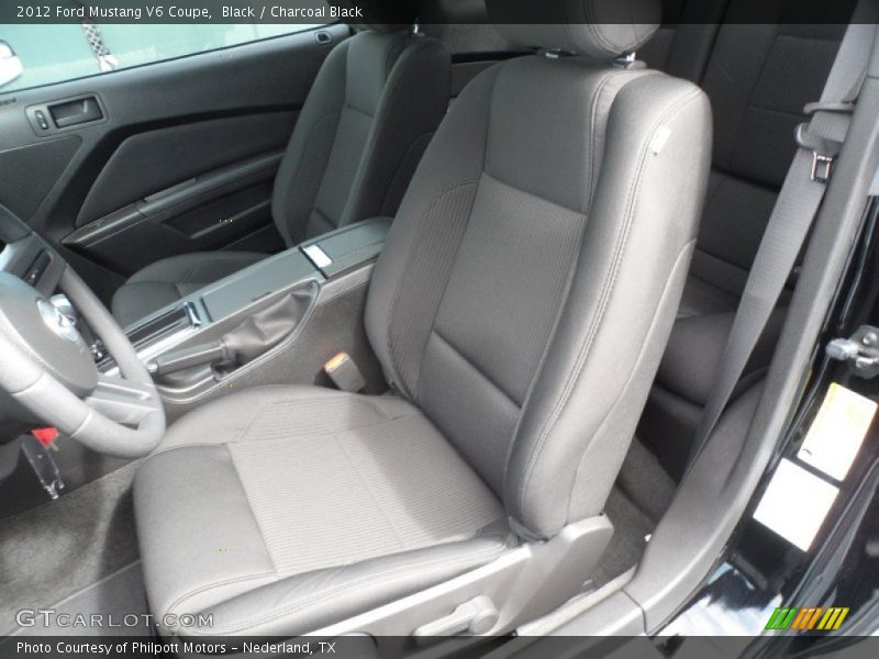 Front Seat of 2012 Mustang V6 Coupe