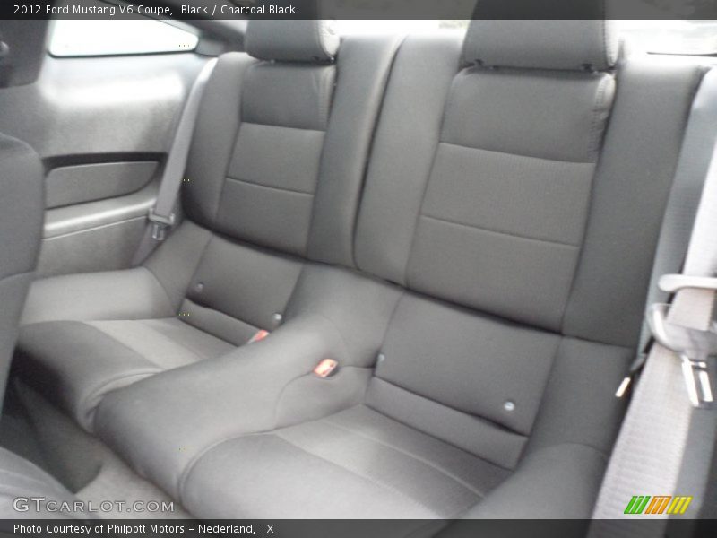 Rear Seat of 2012 Mustang V6 Coupe