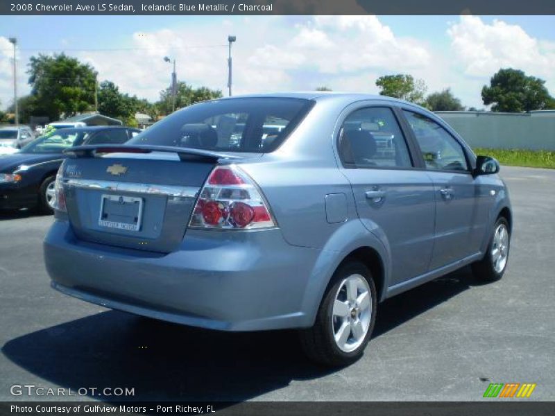 Icelandic Blue Metallic / Charcoal 2008 Chevrolet Aveo LS Sedan