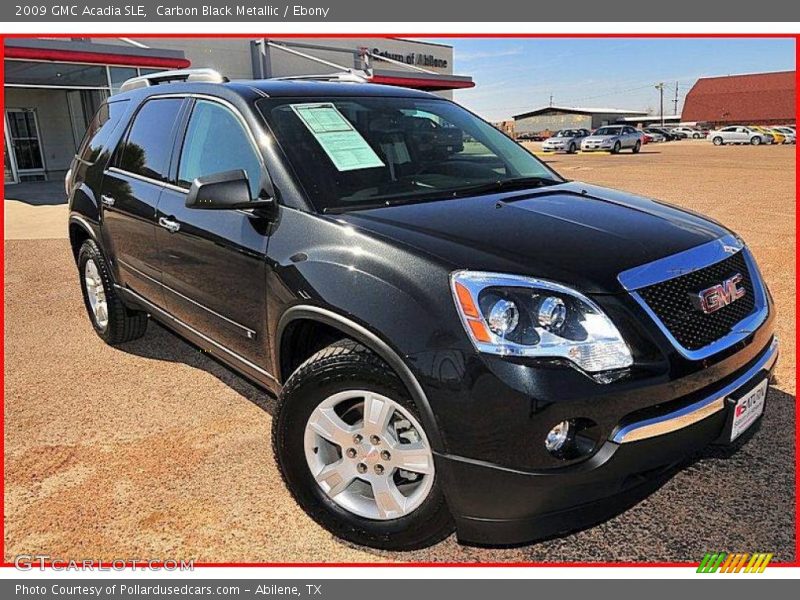 Carbon Black Metallic / Ebony 2009 GMC Acadia SLE
