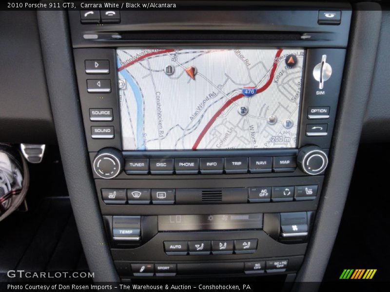 Navigation of 2010 911 GT3