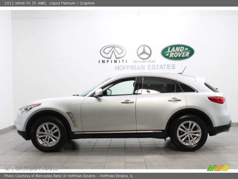Liquid Platinum / Graphite 2011 Infiniti FX 35 AWD