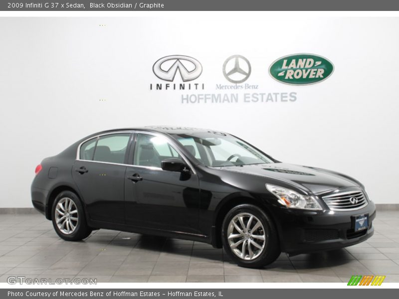 Black Obsidian / Graphite 2009 Infiniti G 37 x Sedan