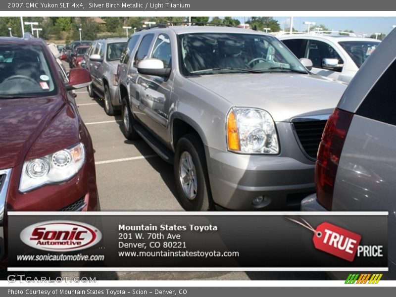 Silver Birch Metallic / Light Titanium 2007 GMC Yukon SLT 4x4