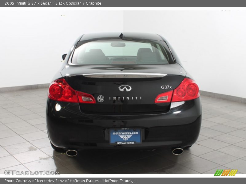 Black Obsidian / Graphite 2009 Infiniti G 37 x Sedan