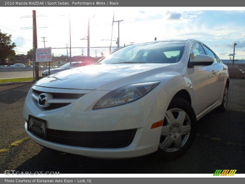 Performance White / Black 2010 Mazda MAZDA6 i Sport Sedan