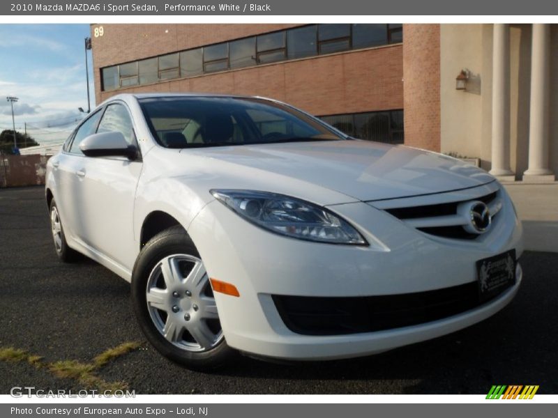 Performance White / Black 2010 Mazda MAZDA6 i Sport Sedan