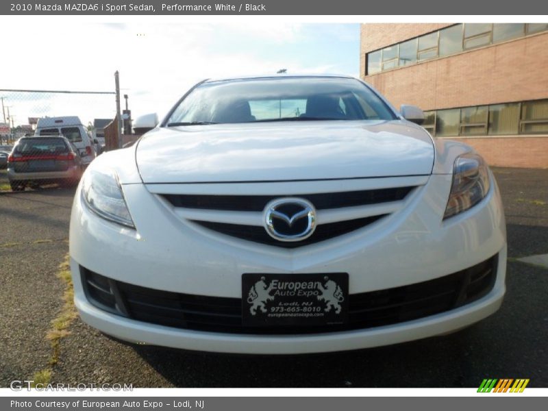 Performance White / Black 2010 Mazda MAZDA6 i Sport Sedan