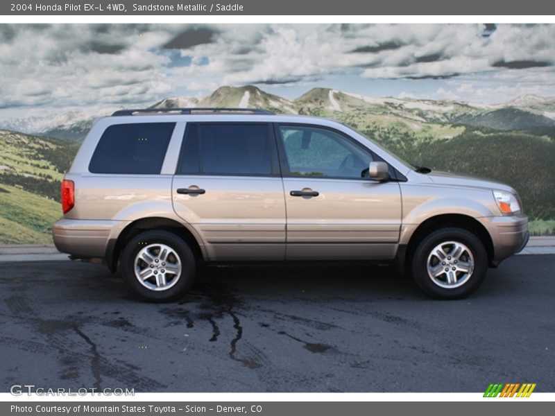 Sandstone Metallic / Saddle 2004 Honda Pilot EX-L 4WD
