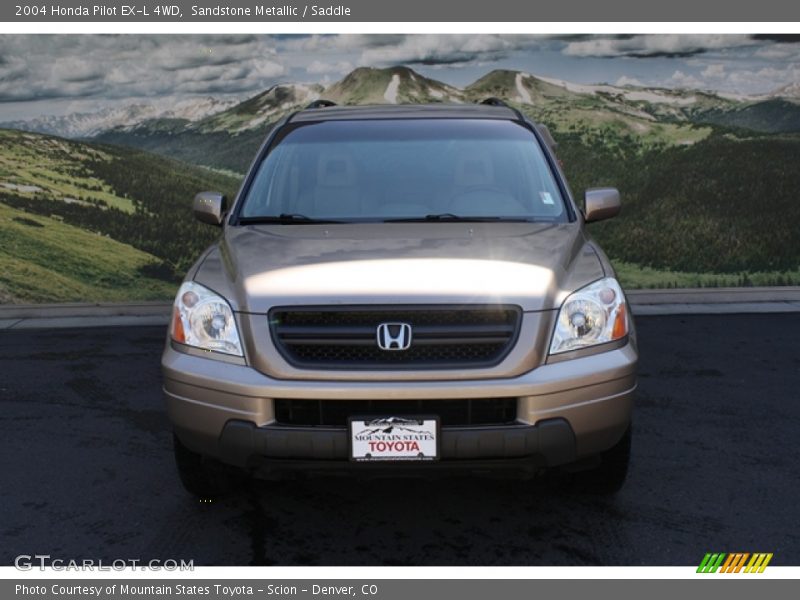 Sandstone Metallic / Saddle 2004 Honda Pilot EX-L 4WD