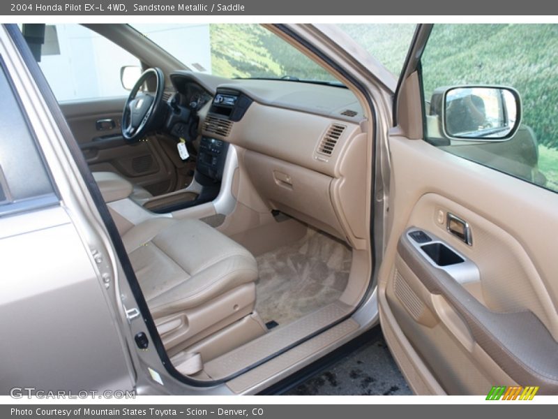 Sandstone Metallic / Saddle 2004 Honda Pilot EX-L 4WD
