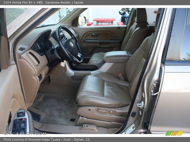 Sandstone Metallic / Saddle 2004 Honda Pilot EX-L 4WD