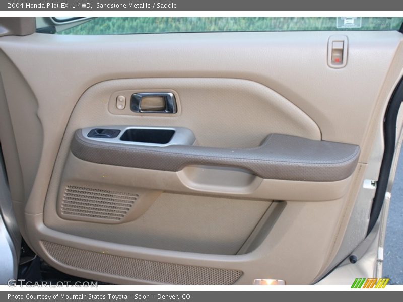 Sandstone Metallic / Saddle 2004 Honda Pilot EX-L 4WD