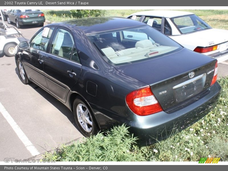 Desert Sand Mica / Taupe 2002 Toyota Camry LE