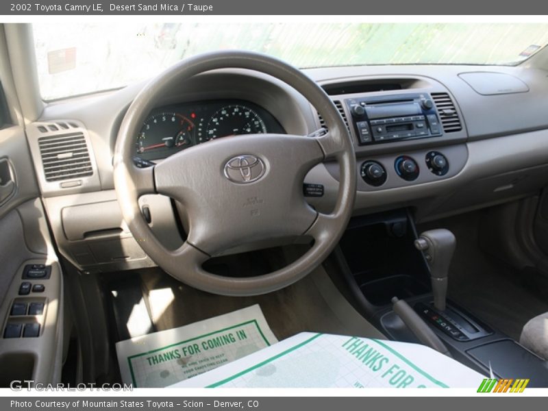 Desert Sand Mica / Taupe 2002 Toyota Camry LE