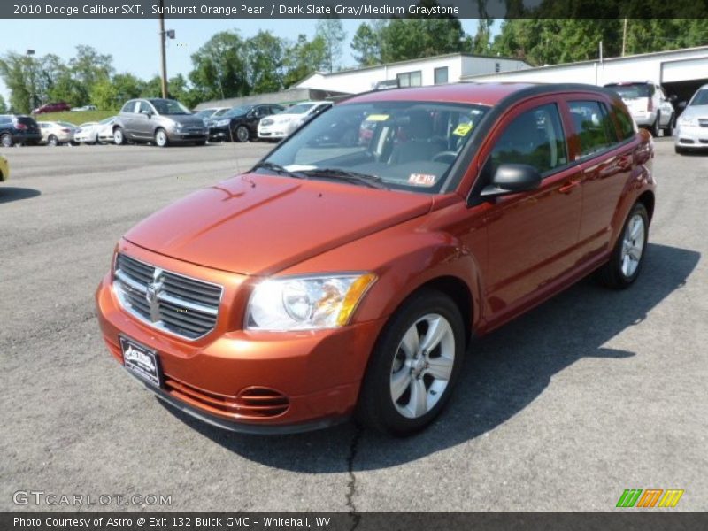 Sunburst Orange Pearl / Dark Slate Gray/Medium Graystone 2010 Dodge Caliber SXT