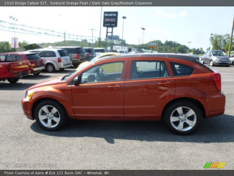 Sunburst Orange Pearl / Dark Slate Gray/Medium Graystone 2010 Dodge Caliber SXT