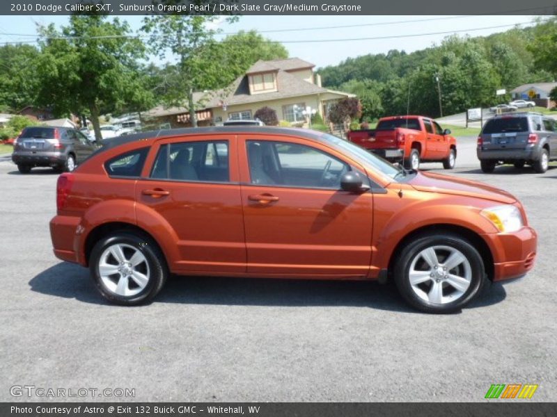 Sunburst Orange Pearl / Dark Slate Gray/Medium Graystone 2010 Dodge Caliber SXT