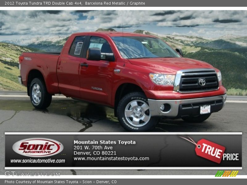 Barcelona Red Metallic / Graphite 2012 Toyota Tundra TRD Double Cab 4x4