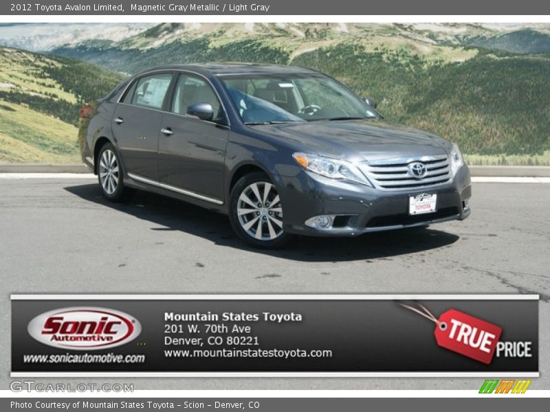 Magnetic Gray Metallic / Light Gray 2012 Toyota Avalon Limited