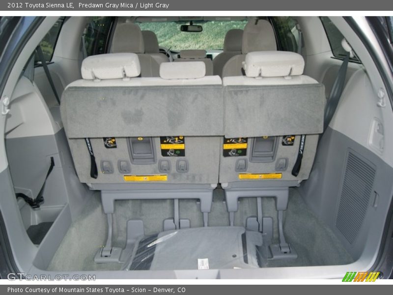  2012 Sienna LE Trunk