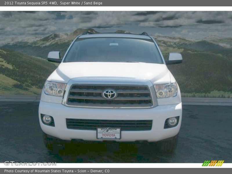 Super White / Sand Beige 2012 Toyota Sequoia SR5 4WD