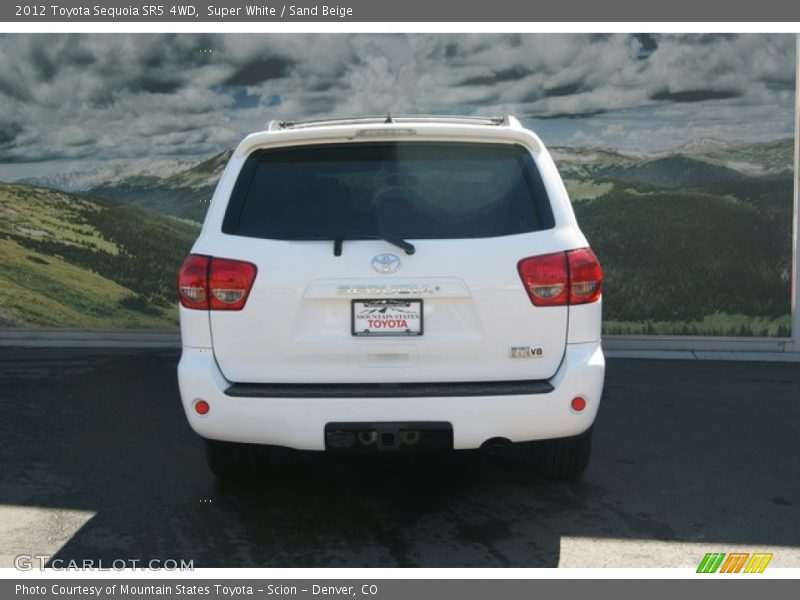 Super White / Sand Beige 2012 Toyota Sequoia SR5 4WD