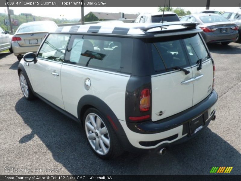 Pepper White / Black/Grey 2009 Mini Cooper S Clubman