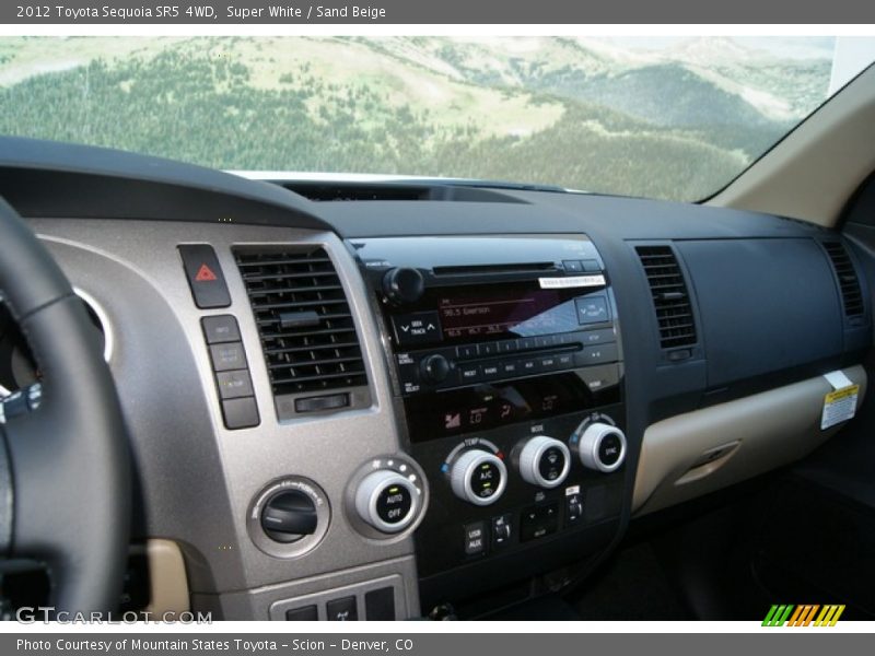 Super White / Sand Beige 2012 Toyota Sequoia SR5 4WD