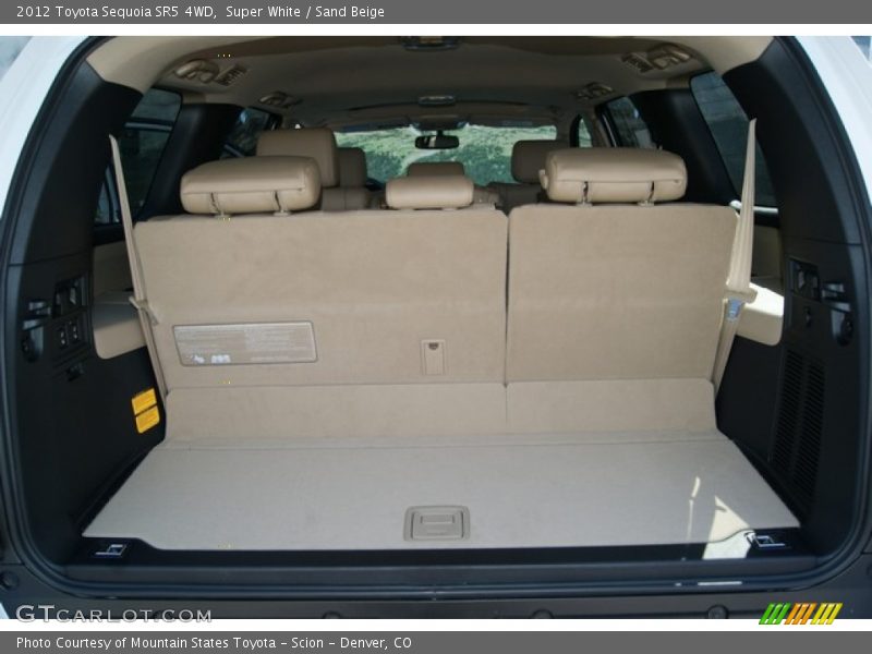 Super White / Sand Beige 2012 Toyota Sequoia SR5 4WD