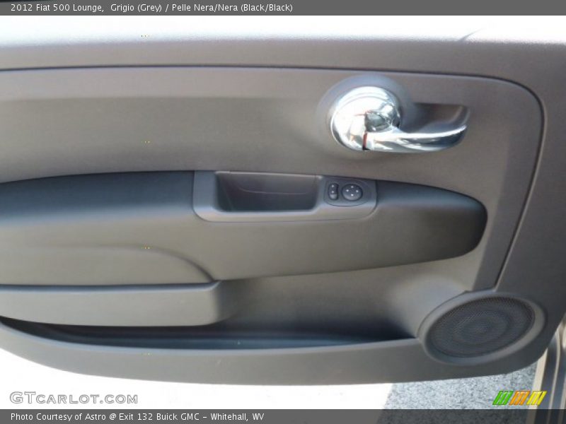 Grigio (Grey) / Pelle Nera/Nera (Black/Black) 2012 Fiat 500 Lounge