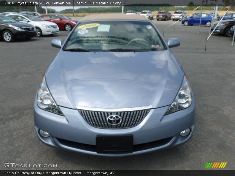 Cosmic Blue Metallic / Ivory 2004 Toyota Solara SLE V6 Convertible