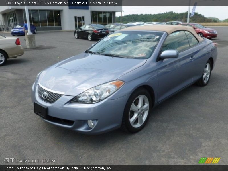 Cosmic Blue Metallic / Ivory 2004 Toyota Solara SLE V6 Convertible
