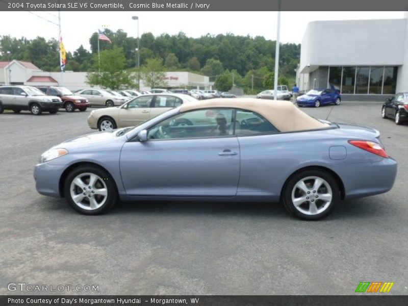 Cosmic Blue Metallic / Ivory 2004 Toyota Solara SLE V6 Convertible