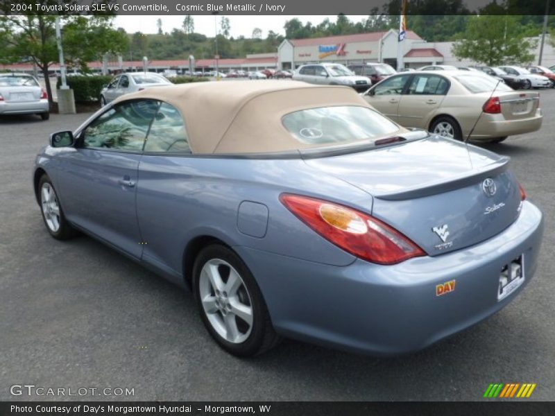 Cosmic Blue Metallic / Ivory 2004 Toyota Solara SLE V6 Convertible