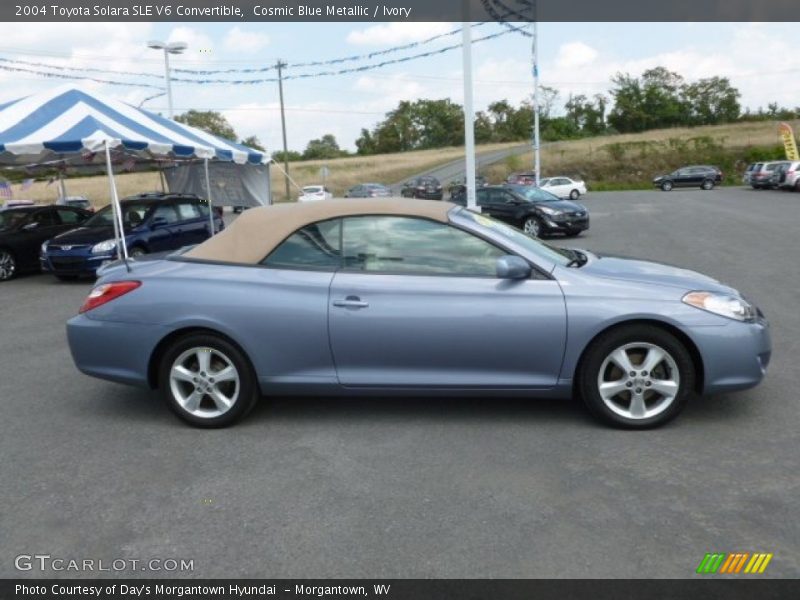 Cosmic Blue Metallic / Ivory 2004 Toyota Solara SLE V6 Convertible