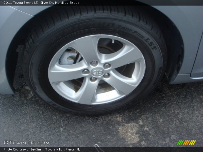Silver Sky Metallic / Bisque 2011 Toyota Sienna LE
