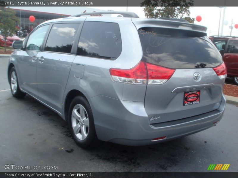 Silver Sky Metallic / Bisque 2011 Toyota Sienna LE