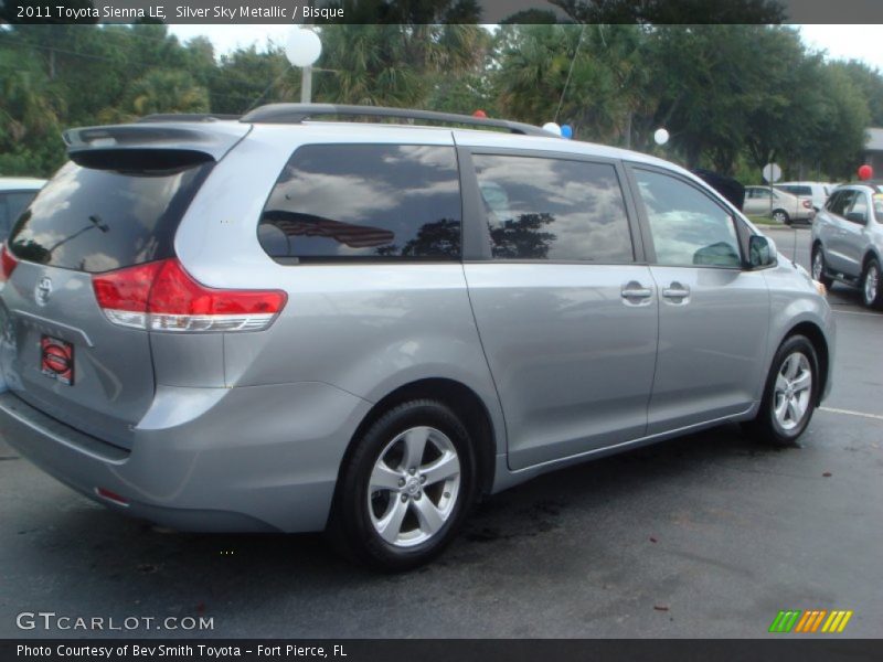 Silver Sky Metallic / Bisque 2011 Toyota Sienna LE