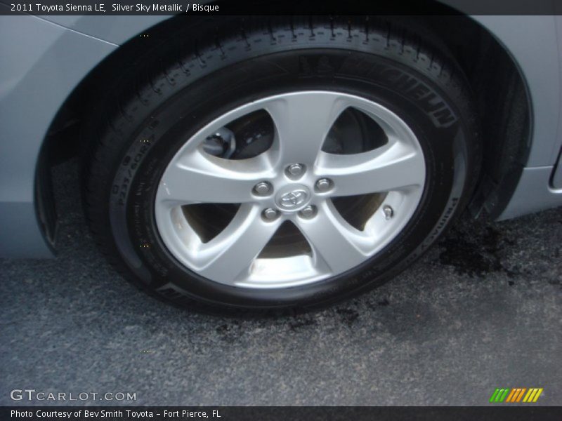 Silver Sky Metallic / Bisque 2011 Toyota Sienna LE