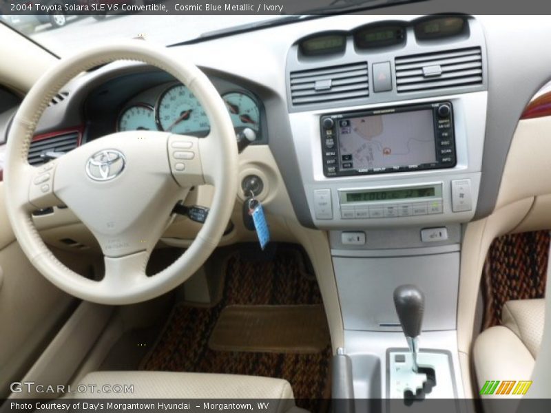 Cosmic Blue Metallic / Ivory 2004 Toyota Solara SLE V6 Convertible