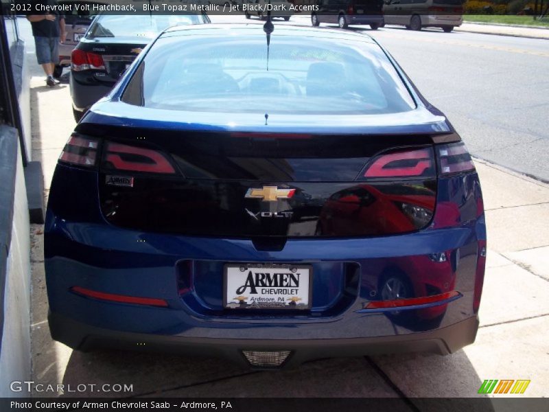 Blue Topaz Metallic / Jet Black/Dark Accents 2012 Chevrolet Volt Hatchback