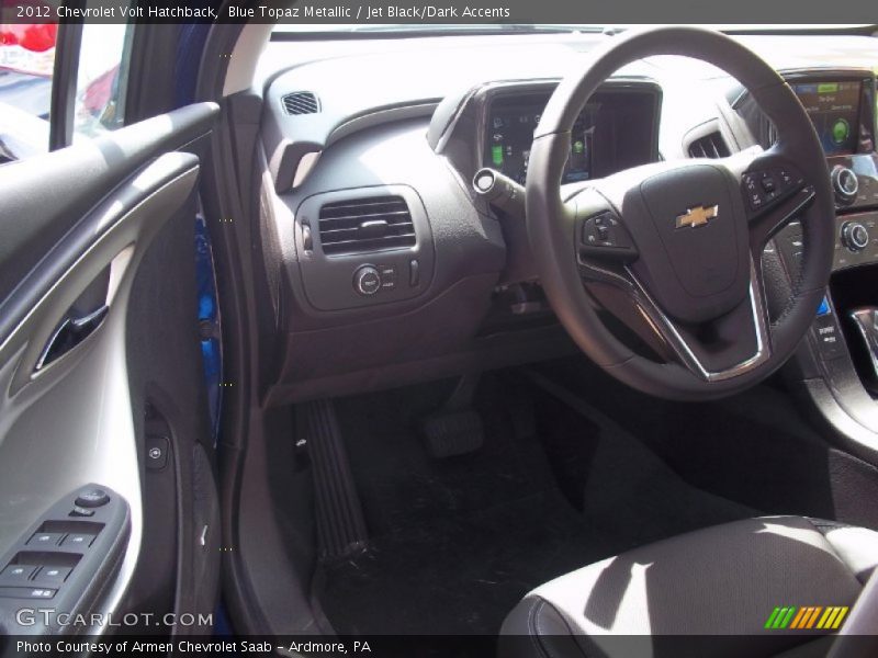 Blue Topaz Metallic / Jet Black/Dark Accents 2012 Chevrolet Volt Hatchback